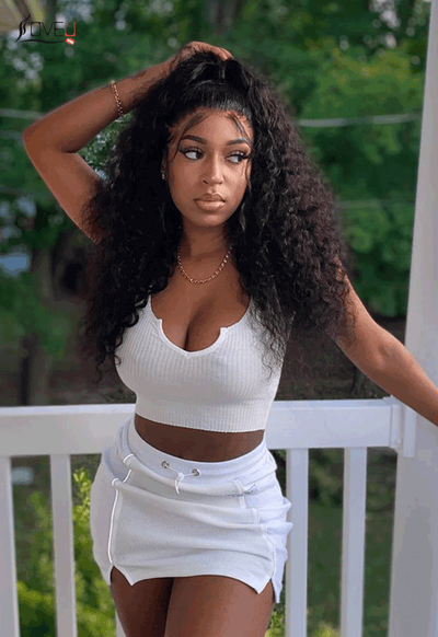 lace frontal wig jerry curly human hair wig