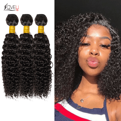 3 bundles kinky curly hair