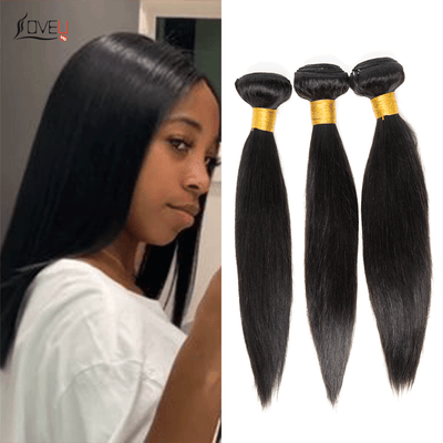 3 bundles straight hair