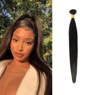 1bundle straight hair